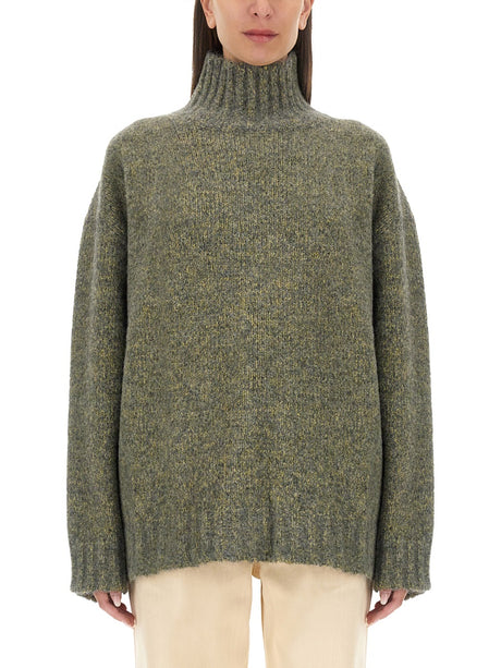 JIL SANDER Oversized Turtleneck Sweater - Size S