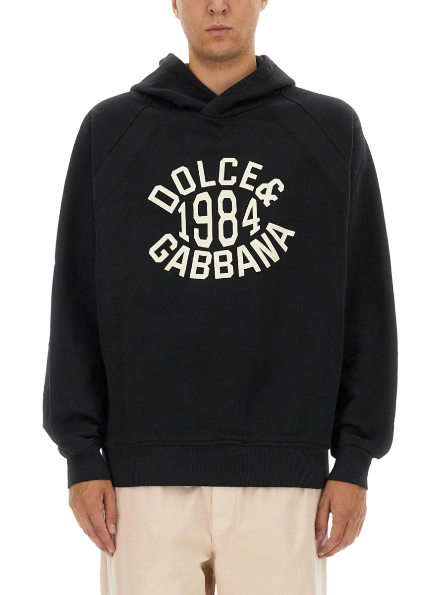 DOLCE & GABBANA Men's Cotton Hoodie - Size M