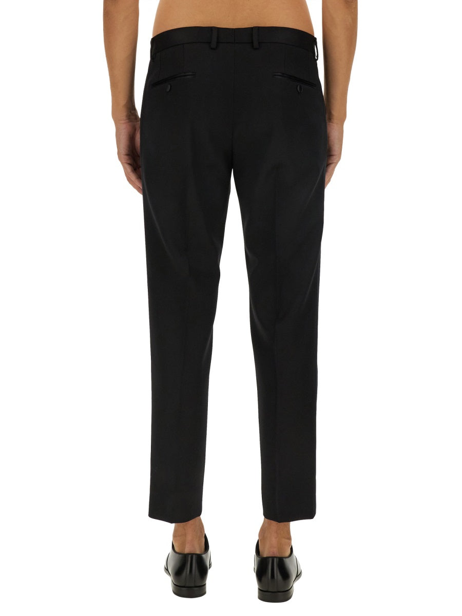 DOLCE & GABBANA Classic Silk Blend Trousers - Size 50 IT