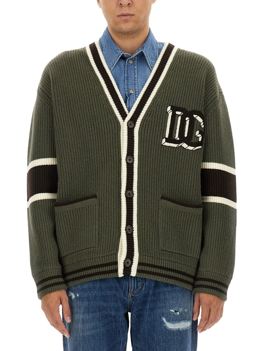 DOLCE & GABBANA Men's Wool Cardigan - Size L