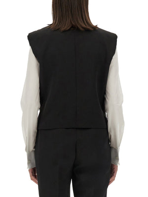 DOLCE & GABBANA Double-Breasted Sleeveless Jacket - Size 40 IT