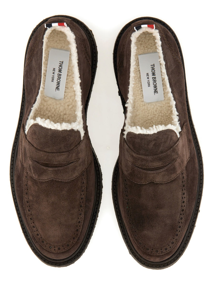 THOM BROWNE Men's Moccasin Penny Loafers