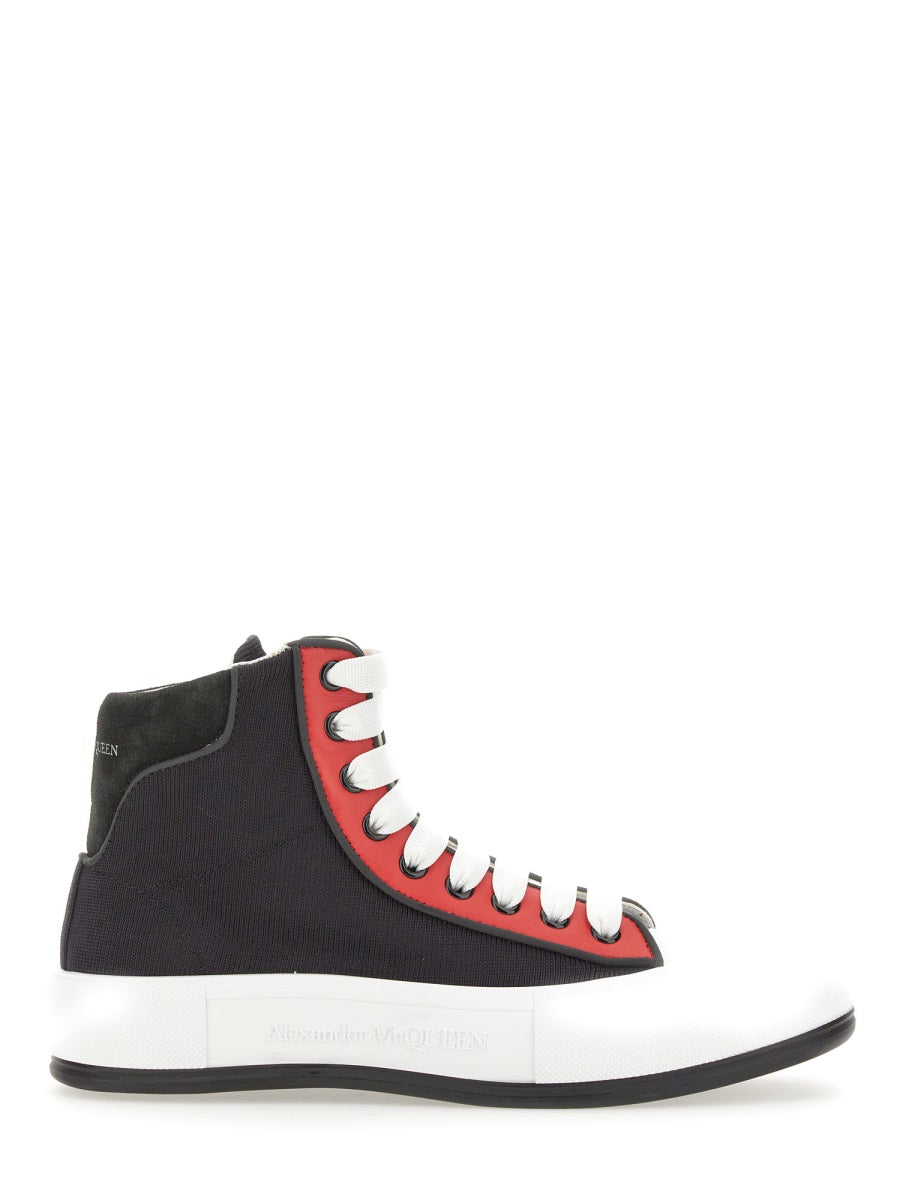 ALEXANDER McQUEEN Elevated Logo Sneakers with Rubber Sole - 3 CM