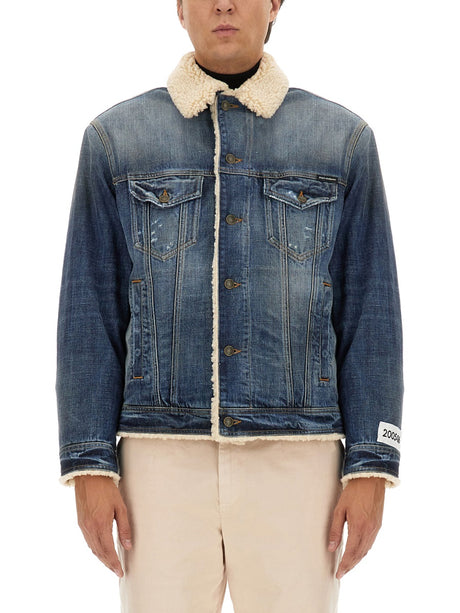 DOLCE & GABBANA Men's Denim Jacket - Size 50 IT