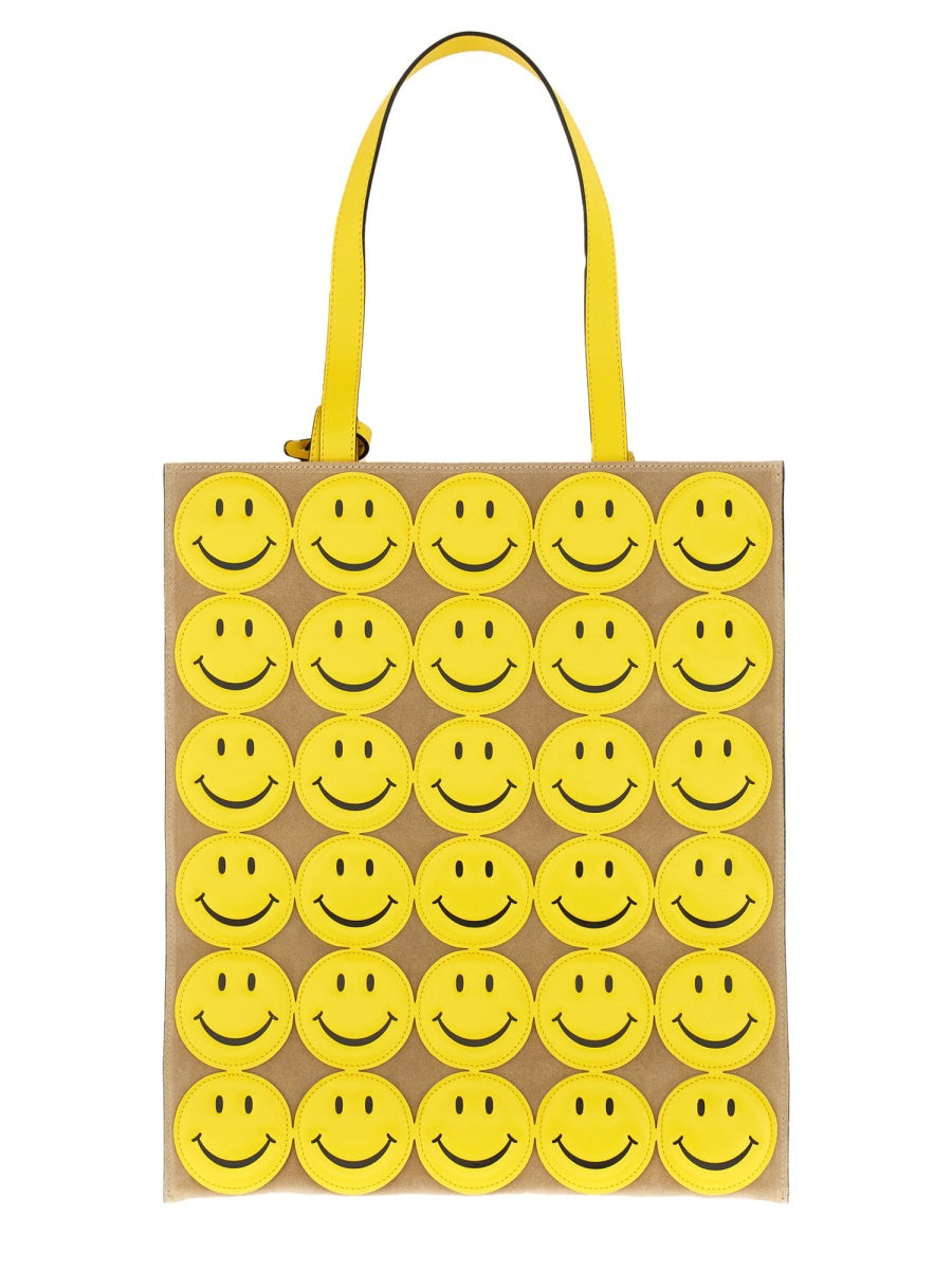 MOSCHINO Mini Smiley Shopper Handbag