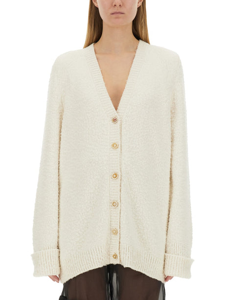 MAISON MARGIELA Oversized Cardigan in Soft Cotton Blend - Size S