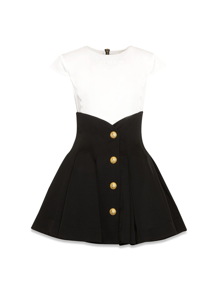 BALMAIN Mini Fabric Dress for Girls