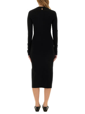 STELLA McCARTNEY Sleek Midi Dress with Slit - Women's Size S