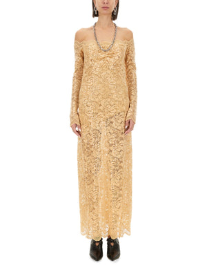 RABANNE Elegant Long Dress with Sequins - Size 36 FR