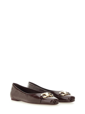 Ferragamo Elegant Ballerina Ornament Flats