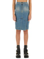 VIVIENNE WESTWOOD Trendy Denim Midi Skirt - Size 38