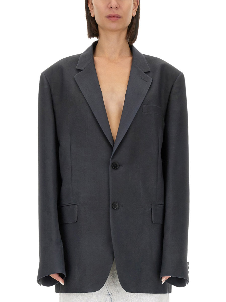 MAISON MARGIELA Oversized Mohair Wool Blazer - Size 40 IT