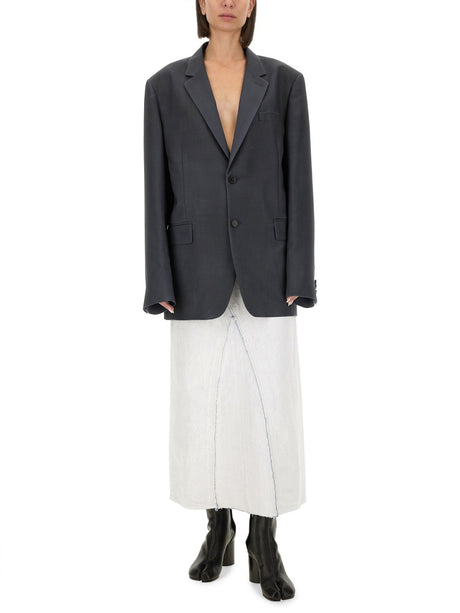 MAISON MARGIELA Oversized Mohair Wool Blazer - Size 40 IT