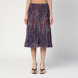 DRIES VAN NOTEN Jacquard Cotton-Blend Skirt with Front Slit