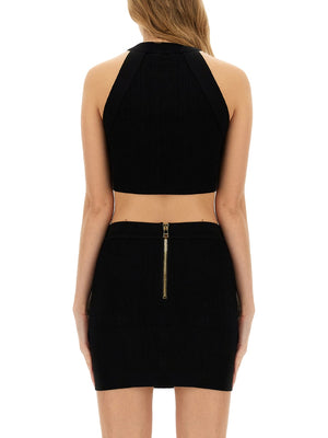 BALMAIN Cropped Top with Buttons