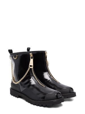 DOLCE & GABBANA Stylish Leather Boots for Teens