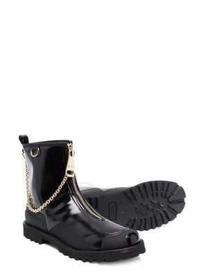 DOLCE & GABBANA Stylish Leather Boots for Teens