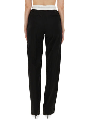 ALEXANDER WANG Regular Fit Logo Trousers - Size 2