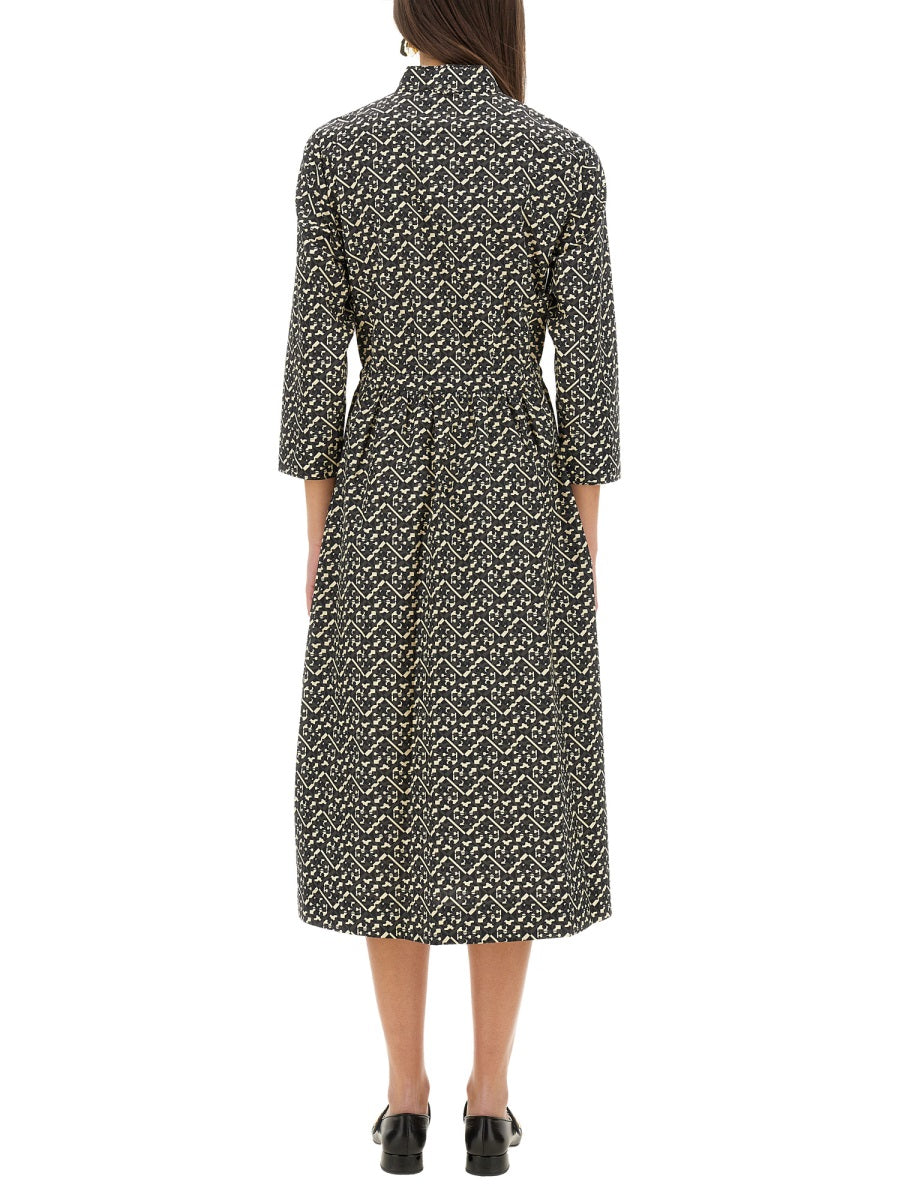 TORY BURCH Printed Poplin Long Chemisier Dress - Size 2 US