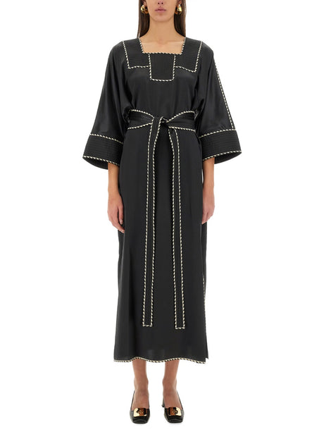 TORY BURCH Elegant Silk Caftan Dress - Size 4 UK