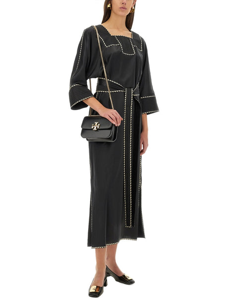 TORY BURCH Elegant Silk Caftan Dress - Size 4 UK