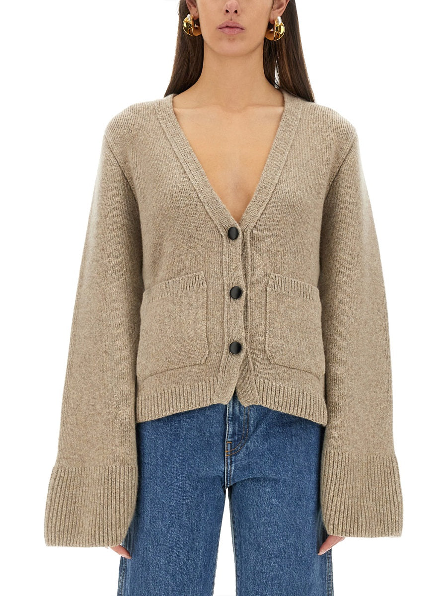 KHAITE Chic Cashmere Cardigan - Women's Size S