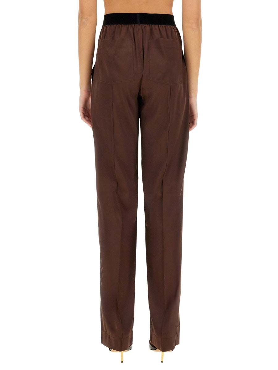 TOM FORD Satin Trousers - Size S