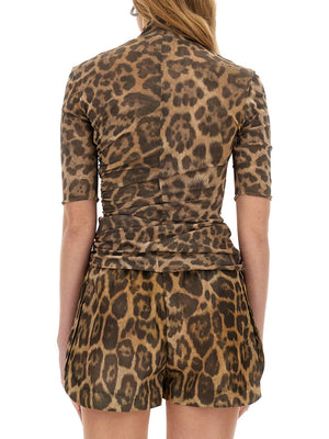 STELLA McCARTNEY Animal Printed Top for Women - Size S