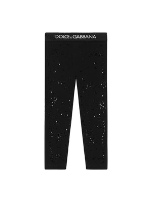 DOLCE & GABBANA Girls' Stylish Cotton Leggings