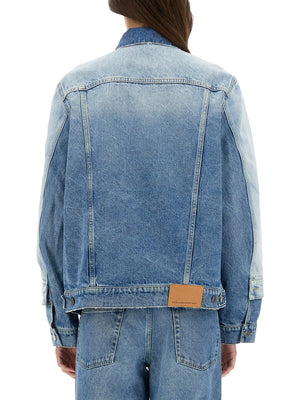 STELLA McCARTNEY Denim Jacket with Contrasting Panel - Size S