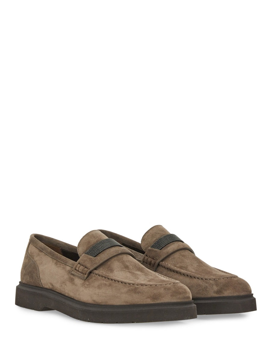 BRUNELLO CUCINELLI Suede Penny Loafer for Women