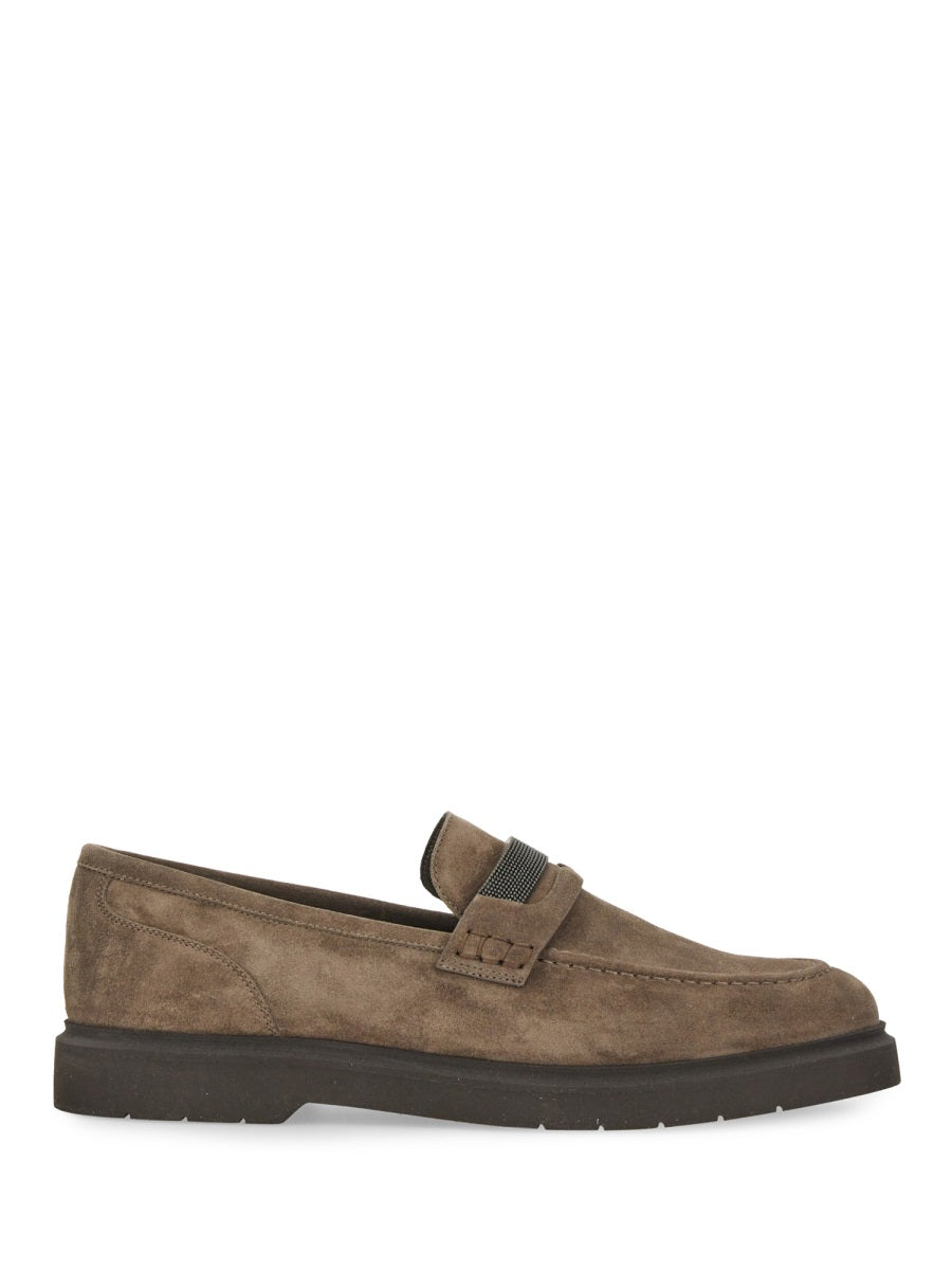 BRUNELLO CUCINELLI Suede Penny Loafer for Women