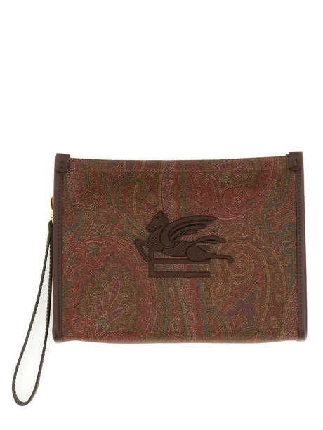 ETRO Mini Paisley Jacquard Media Pouch Handbag