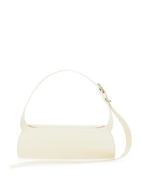 JIL SANDER Mini Handcrafted Leather Cannoli Shoulder Bag