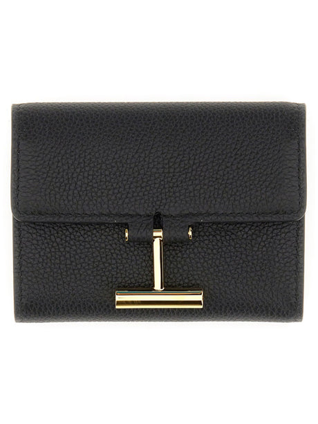 TOM FORD Elegant Leather Wallet with Logo