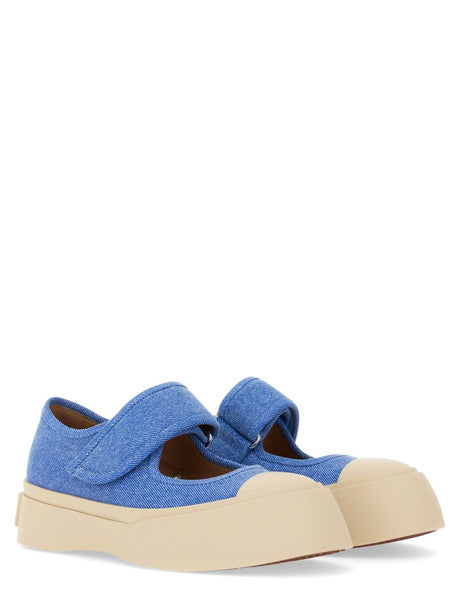 MARNI Elegant Cotton Mary Jane Sneakers for Women