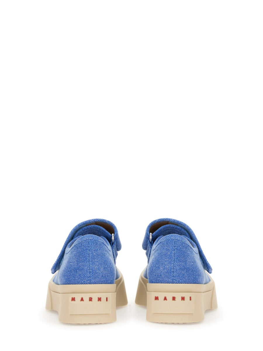 MARNI Elegant Cotton Mary Jane Sneakers for Women