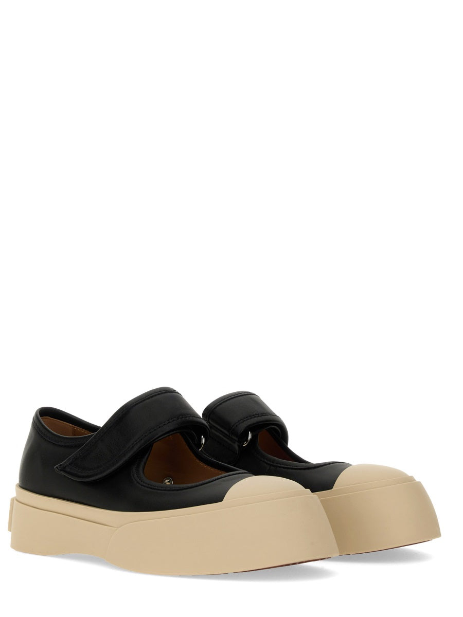 MARNI Leather Mary Jane Sneakers