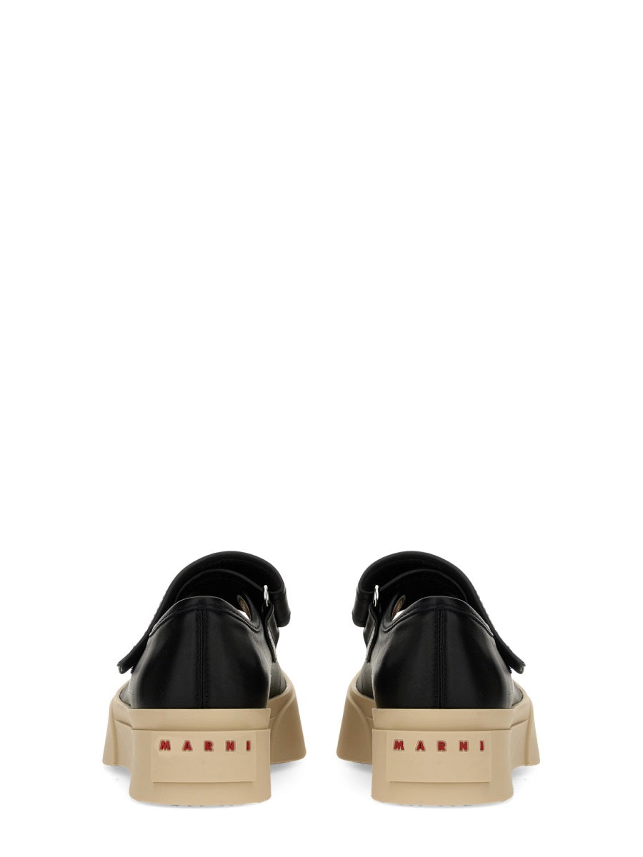 MARNI Leather Mary Jane Sneakers