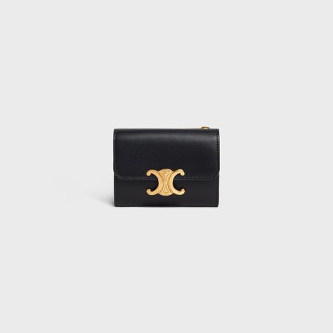 CELINE Compact Calfskin Wallet for Women