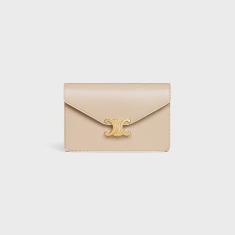 CELINE Mini Chain Wallet in Shiny Calfskin