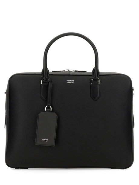 TOM FORD Men's Leather Briefcase - Elliot