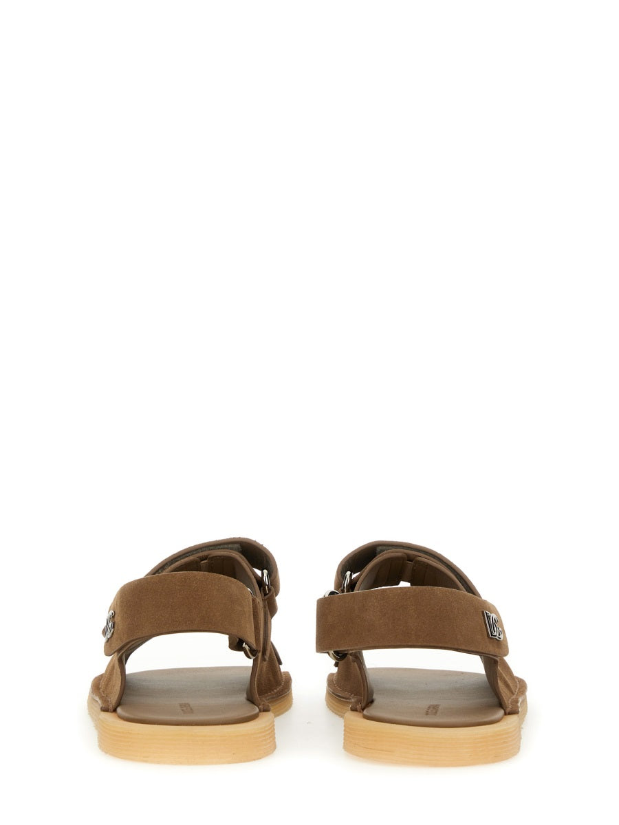 DOLCE & GABBANA Luxury Suede Sandal for Men - SS25 Collection