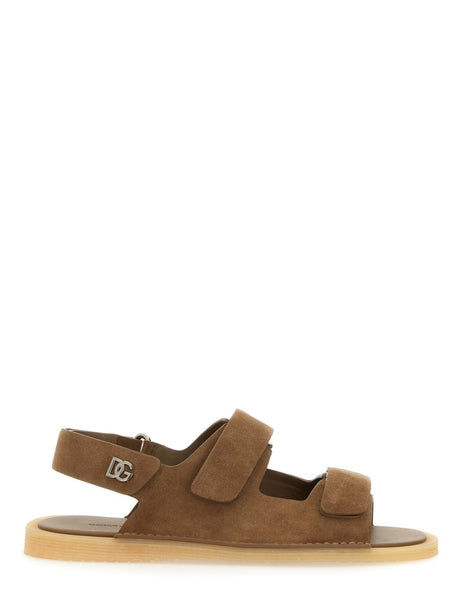 DOLCE & GABBANA Luxury Suede Sandal for Men - SS25 Collection