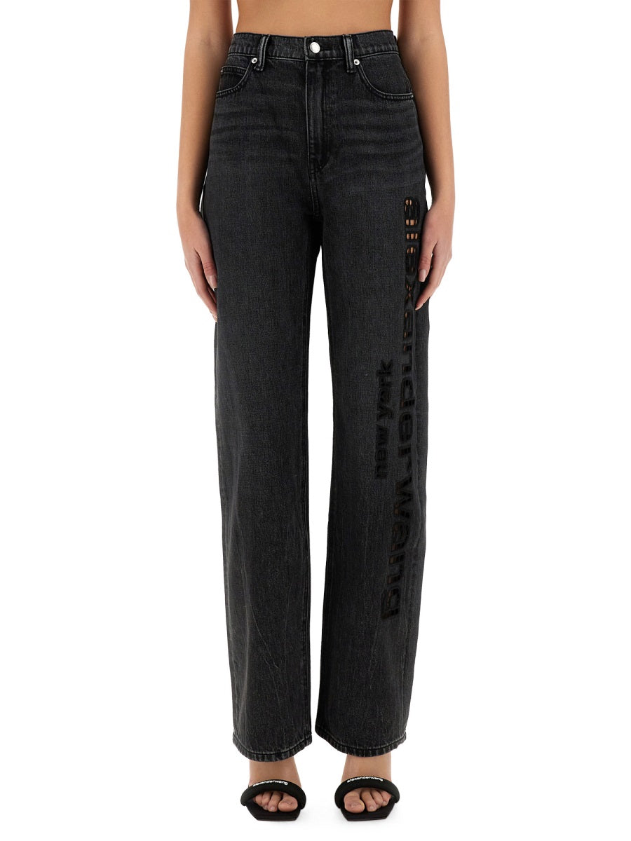 ALEXANDERWANG.T Women's Cut Out Jeans - Size 27