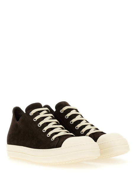 RICK OWENS Low Leather Sneakers for Men