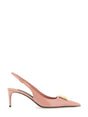 DOLCE & GABBANA Leather Slingback High Heels for Women - SS25 Collection