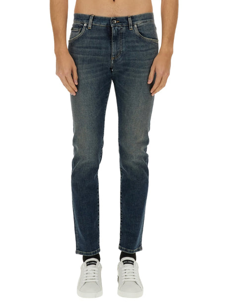 DOLCE & GABBANA Slim Fit Jeans for Men - Size 48