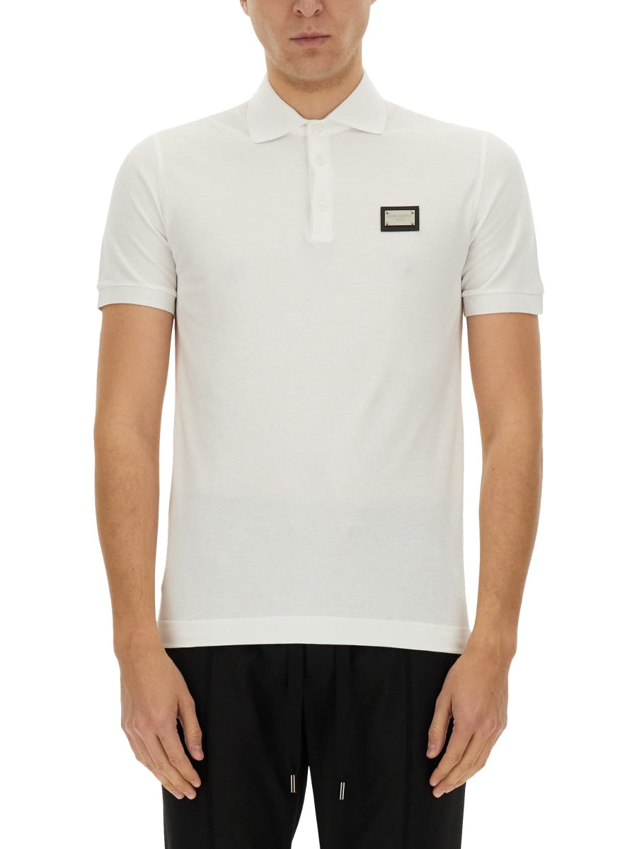 DOLCE & GABBANA Slim Fit Polo Shirt - Size 50 IT