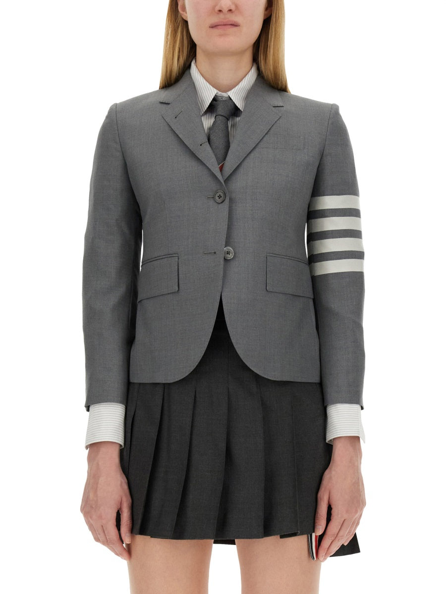 THOM BROWNE Single-Breasted Jacket - Size 40 IT